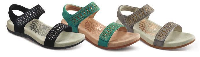 Padded heel strap - Microfiber footbed & linings Daria -