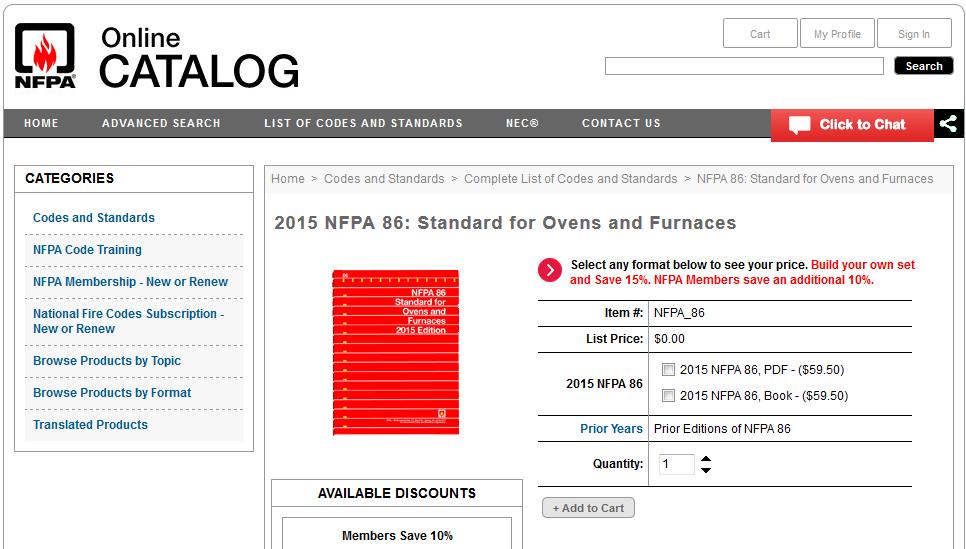 Fuel Trains 101 NFPA 86 Standard for Ovens and Furnaces 2015 Edition Go to nfpa.