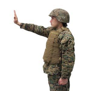 body. Figure 19 Are You Ready - Extend the arm toward the leader for whom the signal