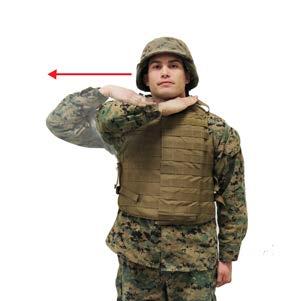 Danger Area Draw the right hand, palm down, across the neck in a throat-cutting motion from left to right.
