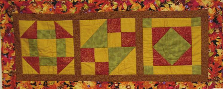 Christmas Tree Table Runner Saturday, October 7th 10 am - 4 pm Taught by Rosy. $20 This delightful, simple tree pattern will spruce up any table.