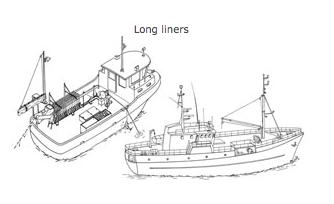 Liners Long Liners nei OTHER LINERS Tuna Purse Seiners Purse seiners nei OTHER SEINERS Sein Netters Seiners nei Jigging