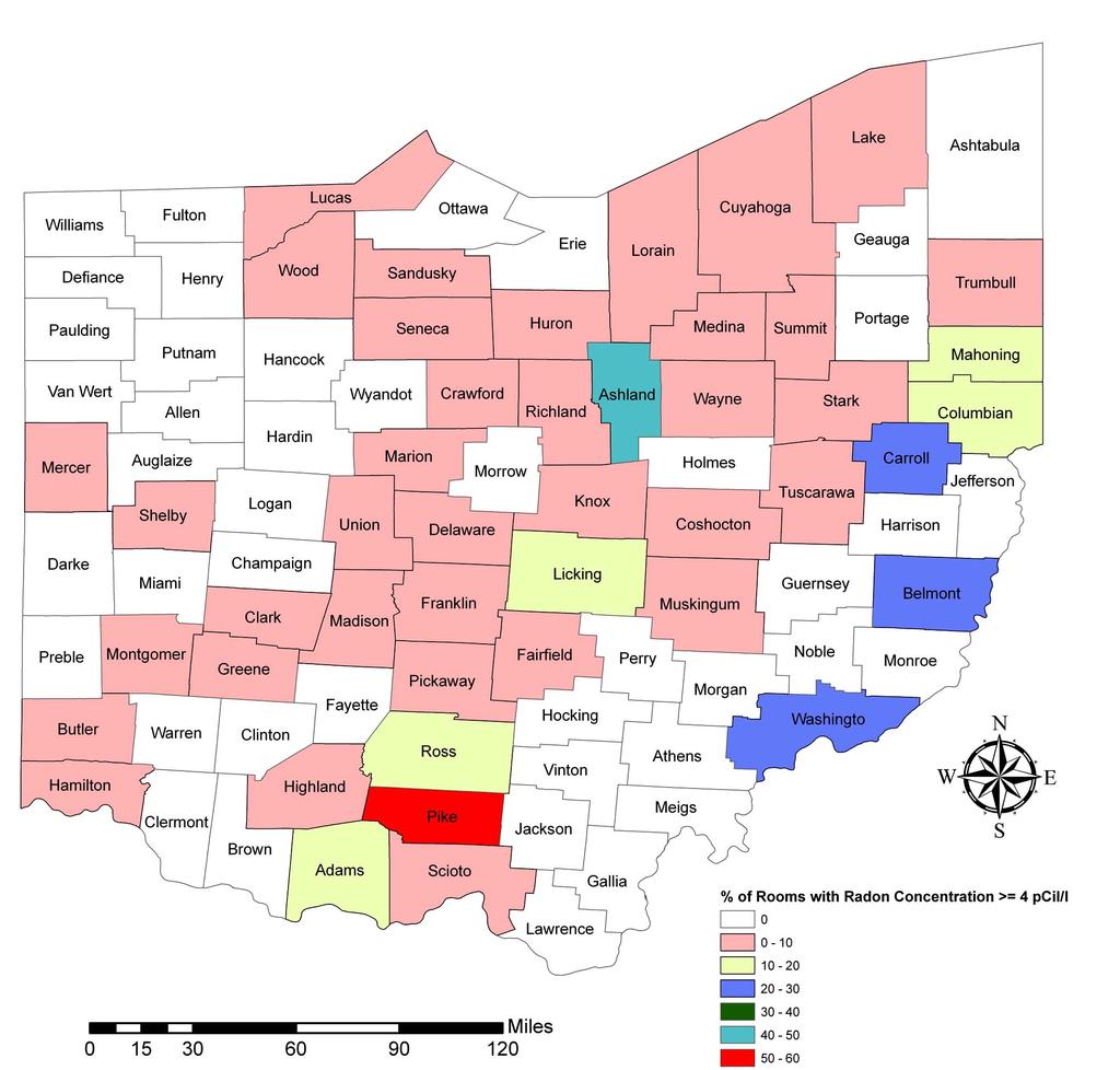 Management of Radon Data in the State of Ohio, U.S.A. The Open Environmental & Biological Monitoring Journal, 2011, Volume 4 65 Table 4. cont.