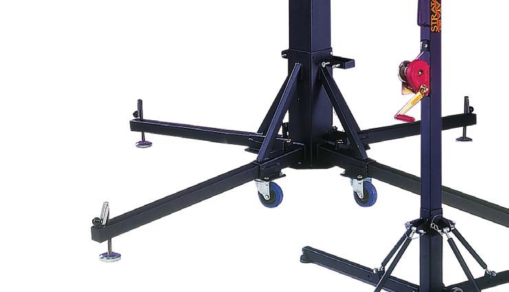 Stands - Heavy duty winch operated stands for lifting truss etc.