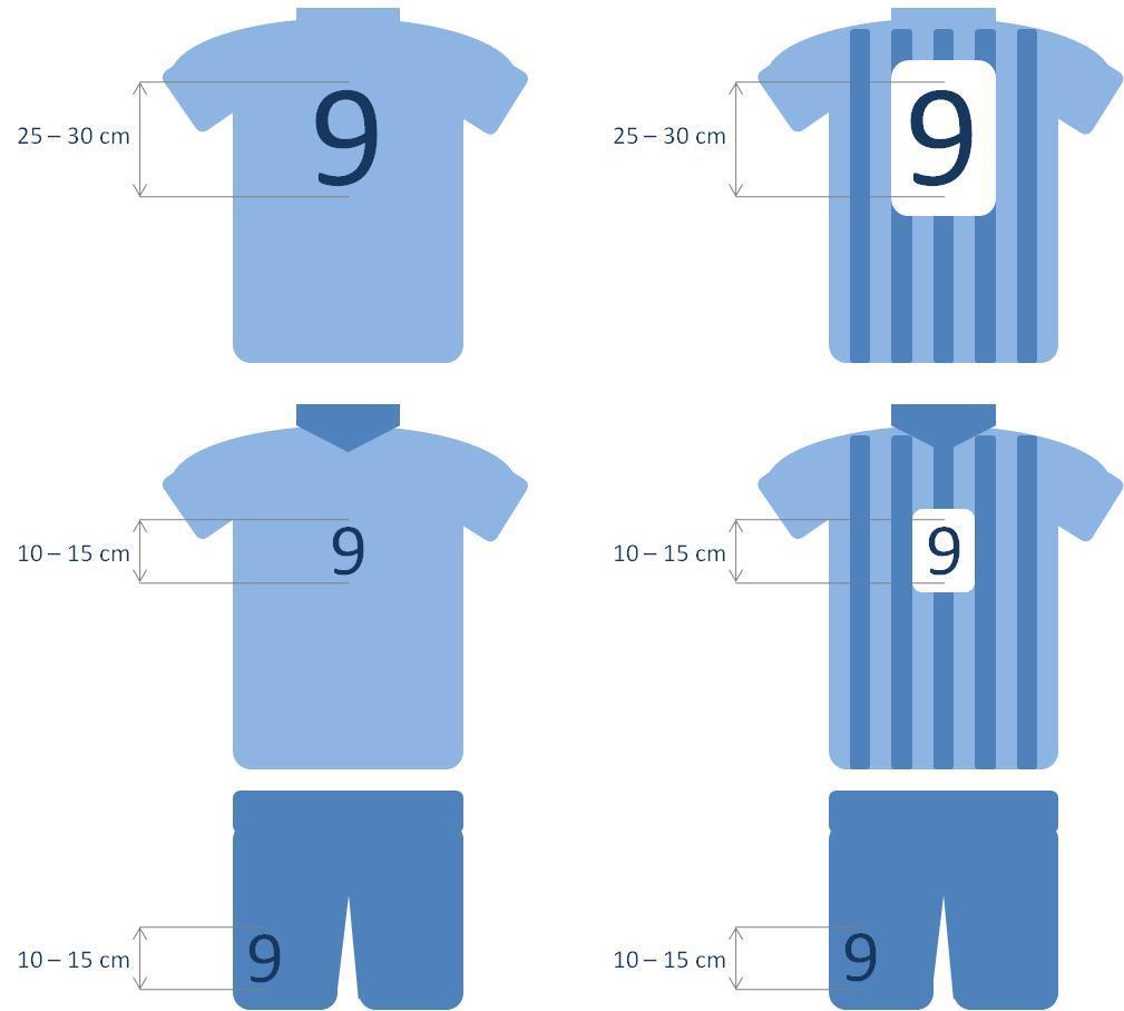Diagram 1 Shirt and Short Numbers 13.
