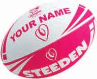 STEEDEN 7 CUSTOMISED FOOTBALLS Have your logo and details printed onto a STEEDEN football or design your own football.