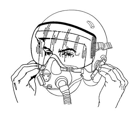 6. Referring to Figure 27, do the following: Visor a. Attach the mask by inserting the mask bayonets into the bayonet receivers to the fourth locking position. b. Lower the visor to check the interface between the visor and the mask.