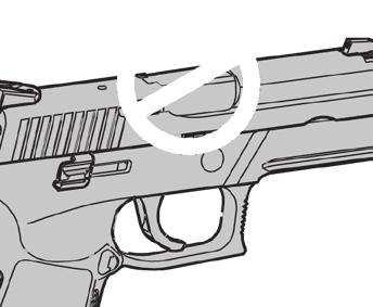 5.0 Firing W WARNING TRIGGER DO NOT TOUCH THE TRIGGER UNTIL YOU ARE ACTUALLY READY TO FIRE THE PISTOL.