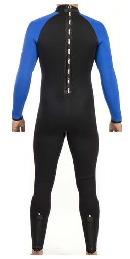 stretch jersey inner. The arms and legs are pre-bent with YKK type 10# leg zippers.