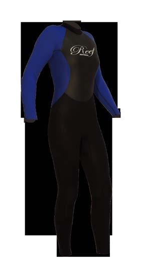 Wetsuit is made from 3mm Nylon II Neoprene, the back