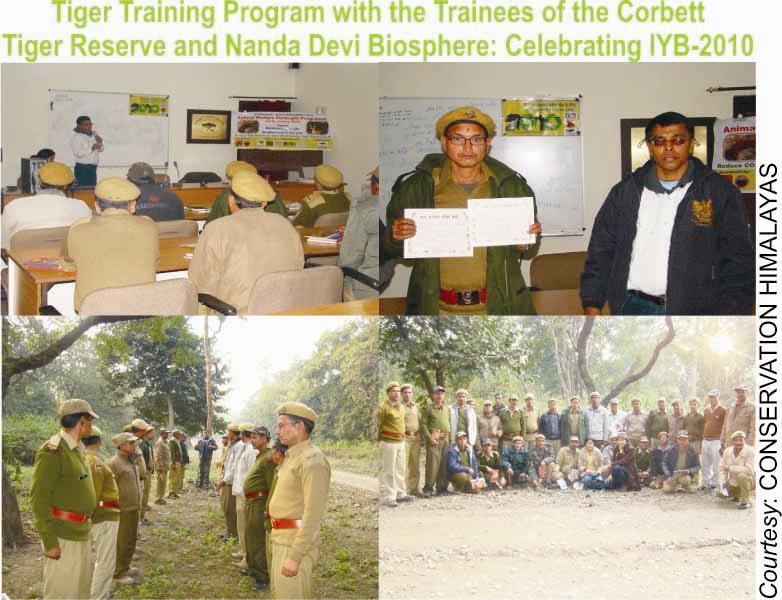 IYB-2010 Program 3 The IYB-2010 was celebrated with the trainees of the Corbett Wildlife Training Centre (CWTC) of the Corbett Tiger Reserve at Kalagarh, Pauri, Uttarakhand in India by conducting a