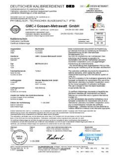 Competence and reliability GMC-I Service GmbH as leading after sales service provider is certified after DIN EN ISO 9001:2008 and 14001:2005 and our DAkkS- Calibration Laboratory is certified after
