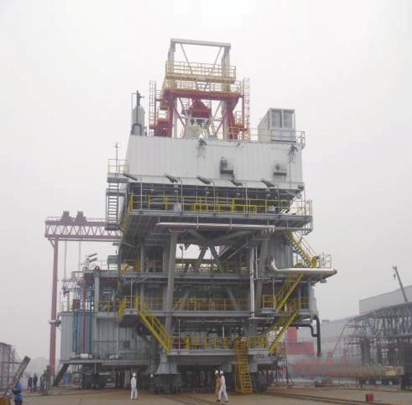 11 Fixed drilling platform Bohai Bay of PR.