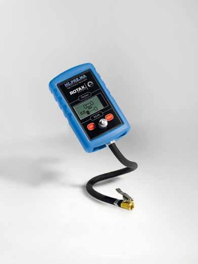 Available from 65 to 95 teeth ROTAX DIGITAL TIRE PRESSURE GAUGE Main features: - High stability in the measuring - Button for air discharge of aluminum for