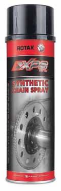 SYNTHETIC CHAIN SPRAY does not dry-out, is heat resistant and keeps the chain flexible.