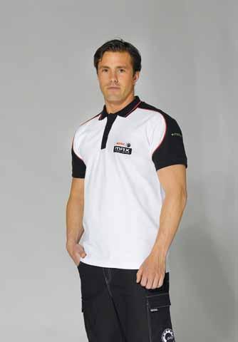 POLO SHIRT T-SHIRT RMC Polo s & Shirts black, red Rotax embroidery on front, 3-button panell, www.rotax.