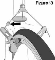 C Brakes There are three general types of bicycle brakes: rim brakes, which operate by squeezing the wheel rim between two brake pads; disc brakes, which operate by squeezing a hub-mounted disc