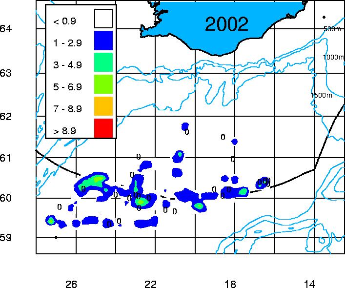 ICCAT REPORT 2002-2003 (II) Table 2. Number of bluefin samples sent to the ICCAT sample archive in Charleston, USA.