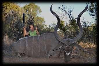 This Kudu Bull was Hope s first trophy and Abigail had hunted in the