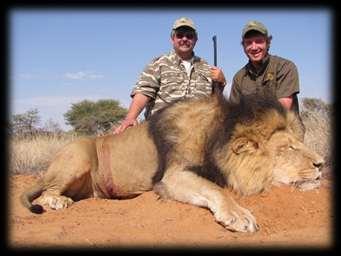 Eric took this unique, beautiful black main Lion with PH Andre Nel and you can see the smile on both their faces tell the story!