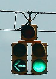 Traffic Signals: 1. Usually have 3 lights to each cycle; Red, Yellow, and Green 2.