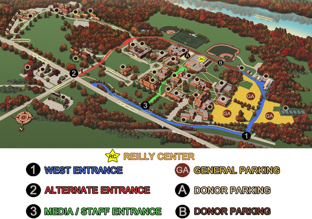 BAF Parking Parking will be available in Lots A and B for Bonaventure Athletic Fund Donors. Parking in Lot A requires a minimum annual BAF donation of $1,500.