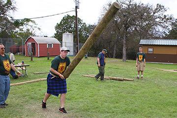 Events: Turning the Caber.