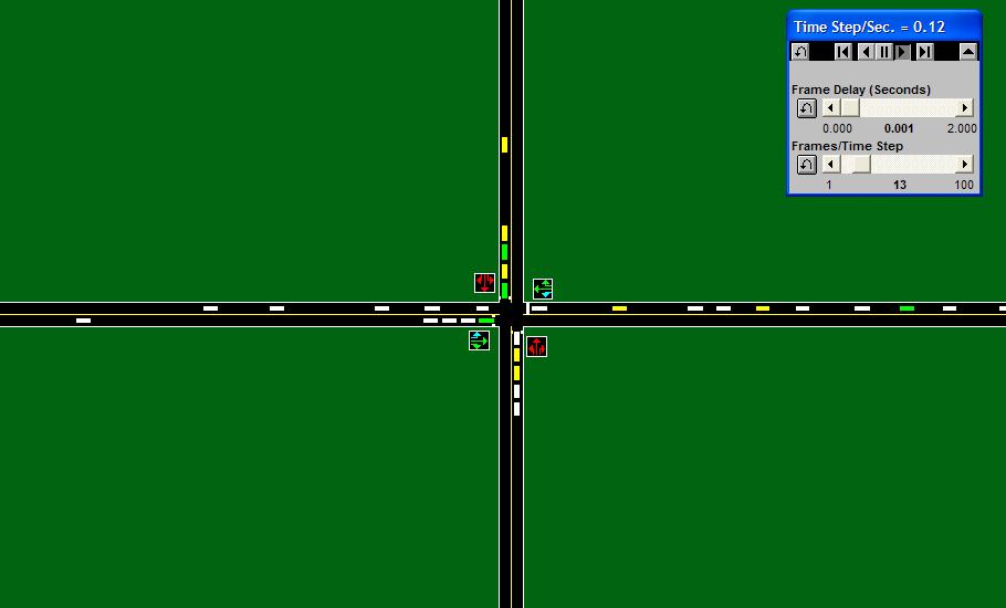 19 embodies a wealth of experience and maturity [8]. Figure 2-4 shows an interface simulating traffic operations at a signalized intersection.