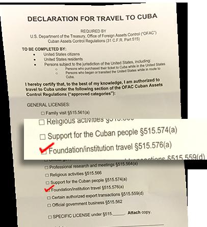 friends may call the numbers listed above to relay information. Don t forget to use your Cuba Travel Program luggage tags; they will help the tour guide identify your bags.