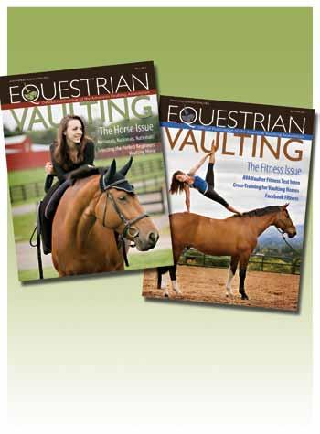 20-pack EV Magazine Bundles: $140 40% off single subscription pricing! Visit www.americanvaulting.org and click on EV Magazine to subscribe!