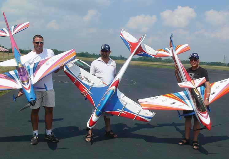 The Aeromodeling Club of Israel is in the process of building an RC runway, but these three pilots were awed at the spaciousness of the AMA site.