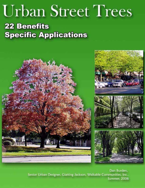 Streetscape: Benefits of Urban Street Trees No longer an extra or discretionary element