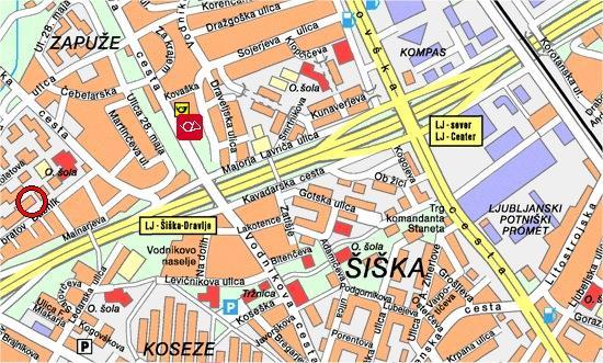 Priloga 1 (Letalska fotografija Ljubljane, načrt Šiške in zemljevid Ljubljane) PREPOZNAJMO Vir: https://www.google.