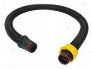 CA229L 40" Y-shape breathing tube, for use with Honeywell North tight-fitting facepieces Each CA200 Series PAPR Triple alarm system creates an audible, vibratory and visual alarm to warn workers of