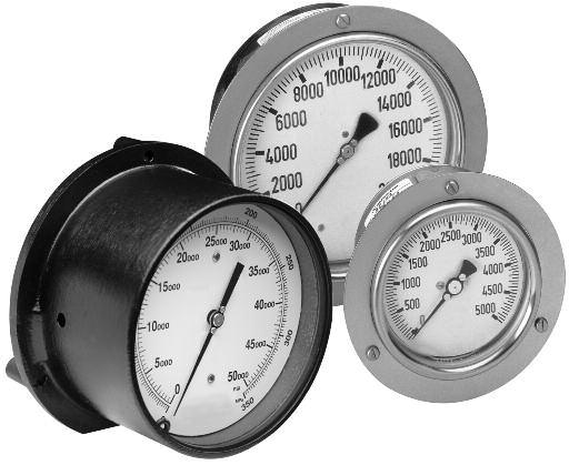 auges Standard pressure gauges as shown are available from stock for immediate delivery. auge models 4P5 through 6P50 are standard with a High O.D.