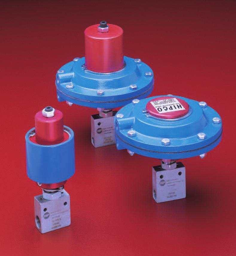 High Equipment ir Operated Valves High Equipment Company offers five lines of air operators to accommodate remote operation of pressure valves up to 00,000 psi.