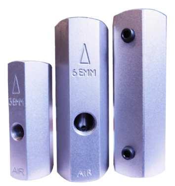 The EMM mark identifies a series of aluminum mixers air and gas type "venturi", while the abbreviation EMMTR identifies a series of EMM mixers with a mixing group. EMM APPLICATIONS ¾Pilot burners.