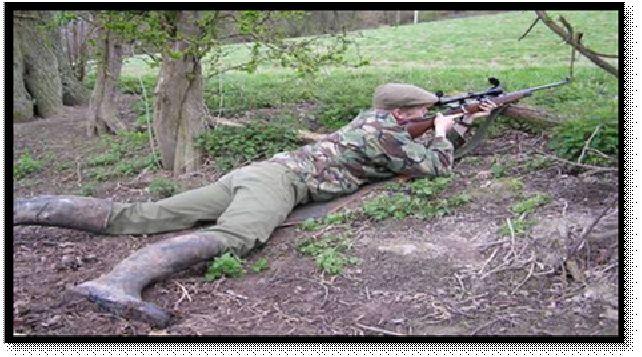 On the course you learn how to fire from prone, kneeling and standing positions and take