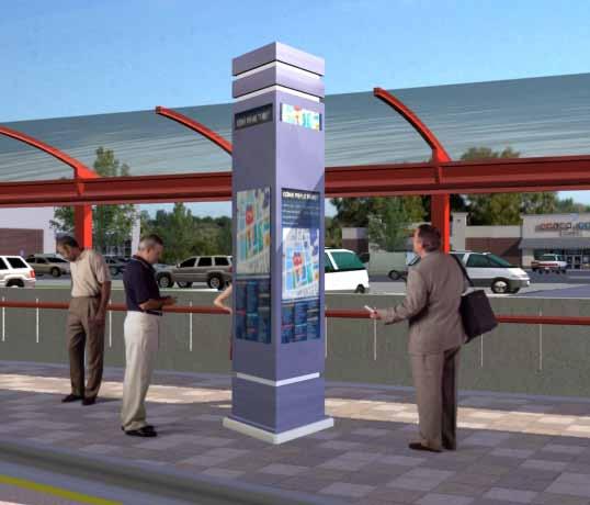 future project phases Station Platform Information kiosk for BRT station BRT in dedicated