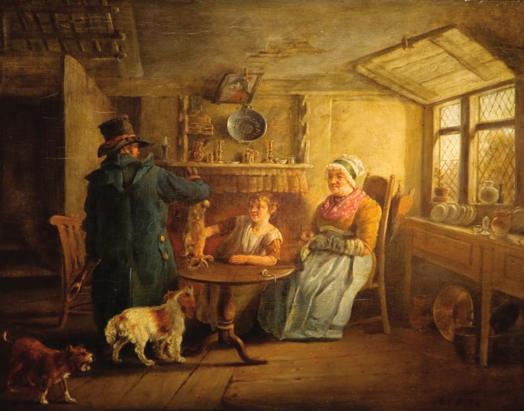 6 SOURCE D The Poacher s Return. A painting from the early nineteenth century.