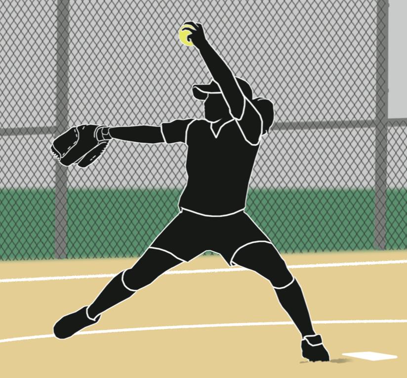 The pivot foot may remain in contact with or may push off and drag away from the pitching plate prior to the front foot touching the ground, as long as the pivot foot remains in contact