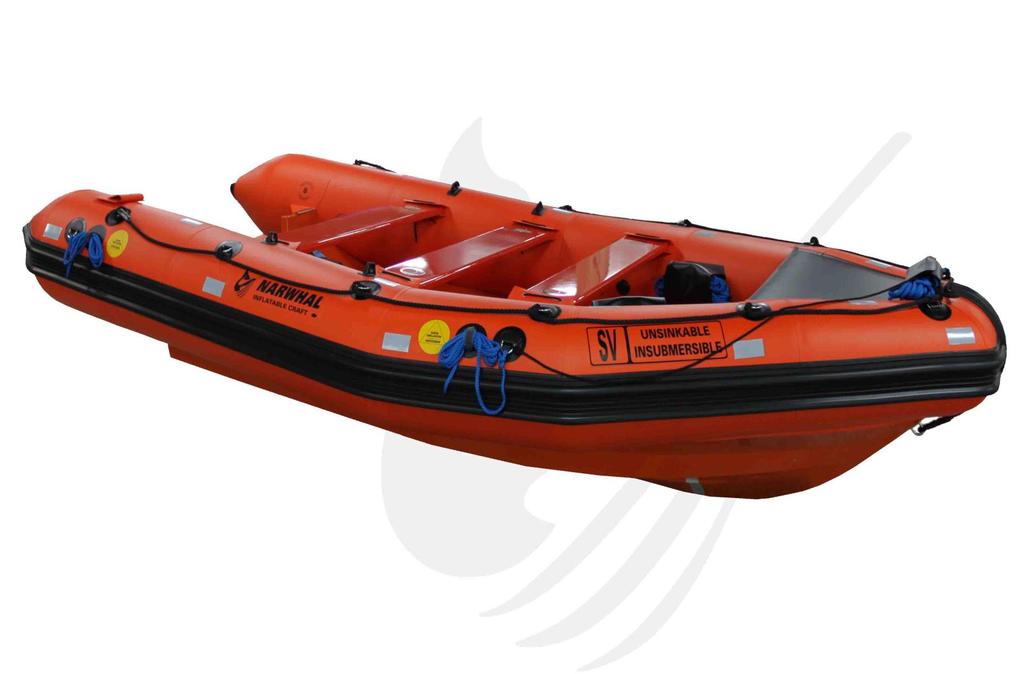 SOLAS APPROVED SV-420 RESCUE BOAT In full compliance with SOLAS new requirements, the new rescue boat SV-420 design increases both length and beam, providing a 25% increase on the useful space on