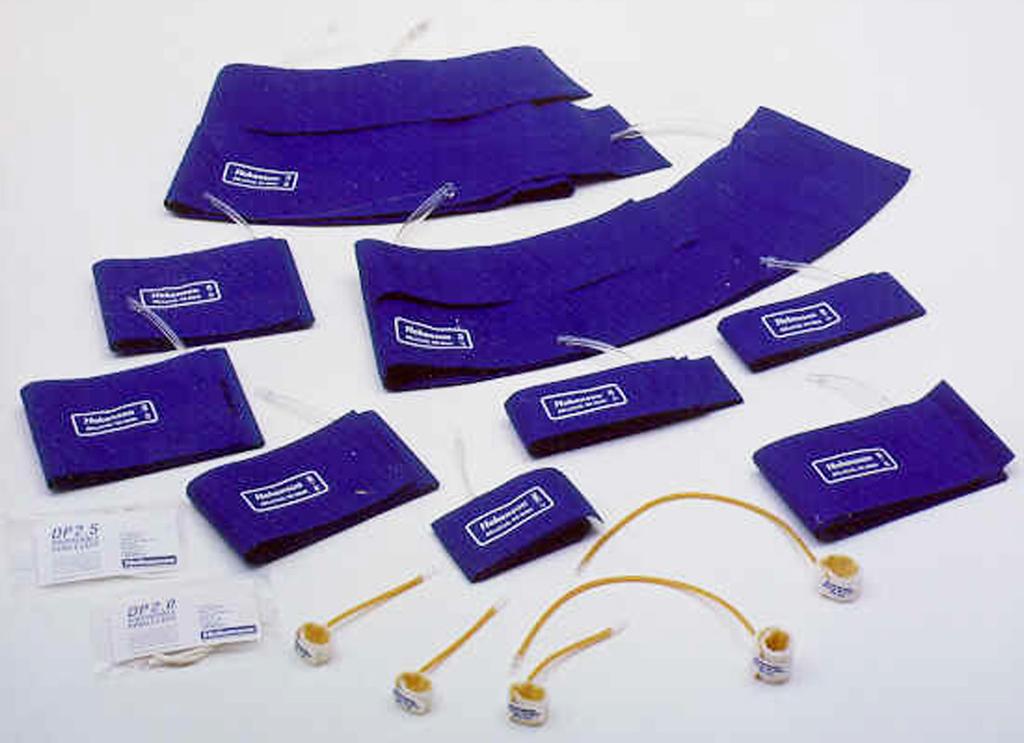 Vascular Cuff Sets A wide selection Vascular Cuff Sets were designed to meet the general needs of peripheral vascular exams with a good selection of cuffs for nearly any sized limb or digit.