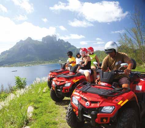 ATV EXCURSION Activity description: This excursion offers an exciting and fun way to discover the main island of Bora Bora.