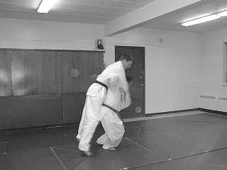 The back breakfall, Ushiro Ukemi, is performed either with a rolling motion or by landing directly on your back.