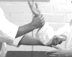 Most grasping methods of the basic kata are done with a natural grip on the wrist.