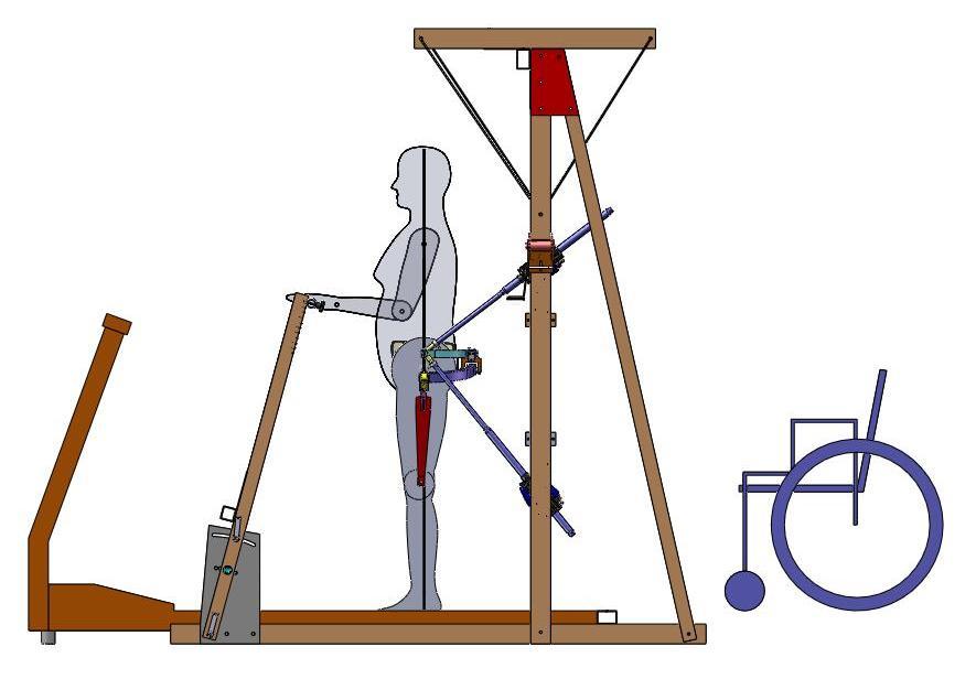 Figure 138: RGR Trainer 2DOF frame structure only. BWS beam is reinforced with steel cables.
