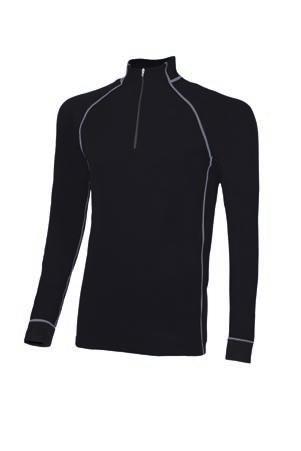 makalu SizeS S-4xL Thermal base layer with collar and zip, flat seems and breathable material for added comfort and warm dry skin.