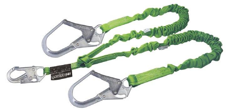 6 kg) and features a warning flag to indicate that it has arrested a fall /Length Number of Legs Harness Connection Anchorage Connection 216M-Z7/6FTGNC One Locking Snap Hook Locking Snap Hook