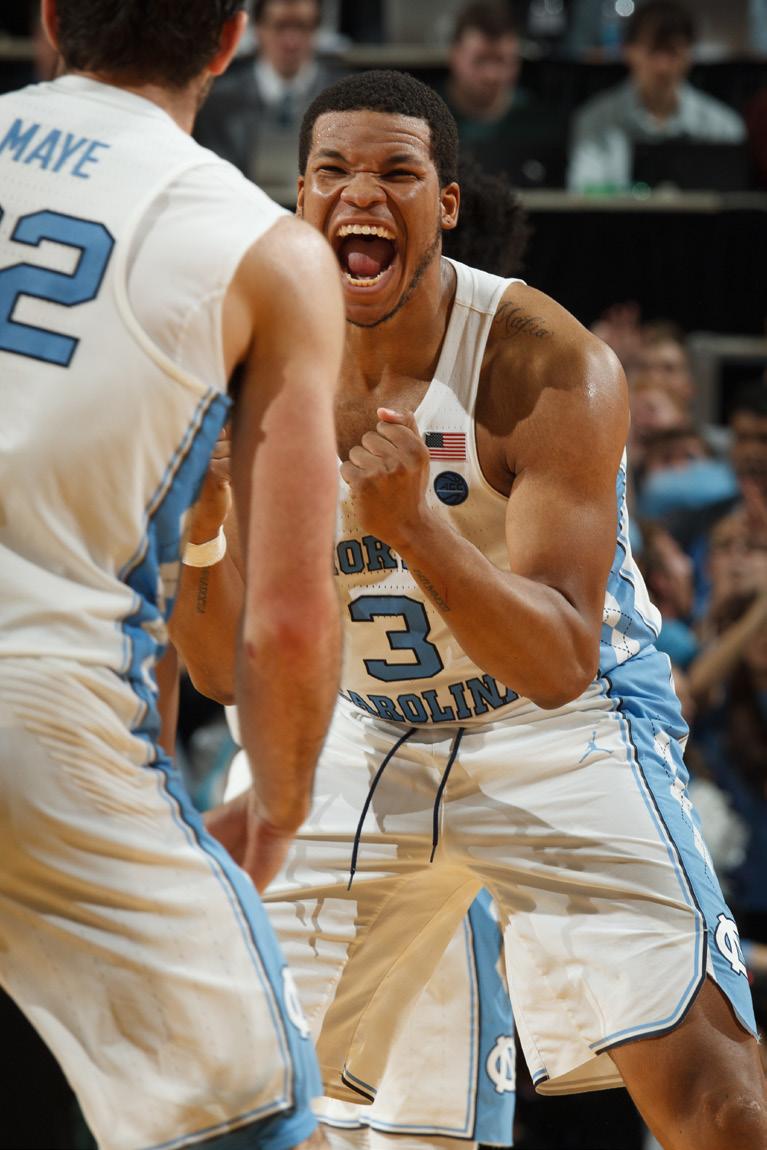Most by a Tar Heel in an NCAA Tournament 69 Kennedy Meeks, 2017 (six games) 67 Pete Brennan, 1957 (five games) 64 Sean May, 2005 (six games) 63 Antawn Jamison, 1998 (five games) 59 George Lynch, 1993